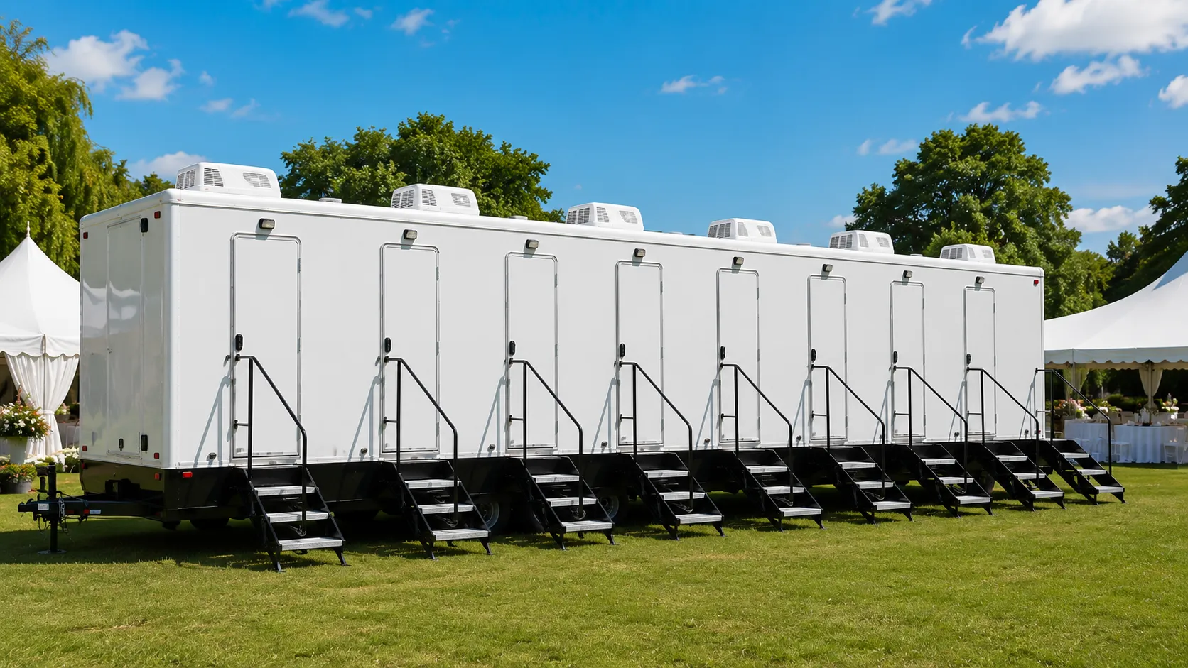 8 Stall Restroom Trailer in Sioux Falls, SD